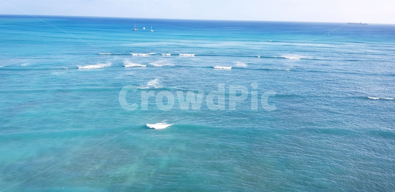 바다,하늘,구름,파랑,해변,하와이,와이키키,waikikibeach,호놀룰루,hawaii,파도,해외