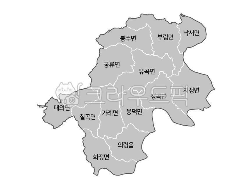 의령군행정구역,의령군행정지도,의령군,의령,의령군지도