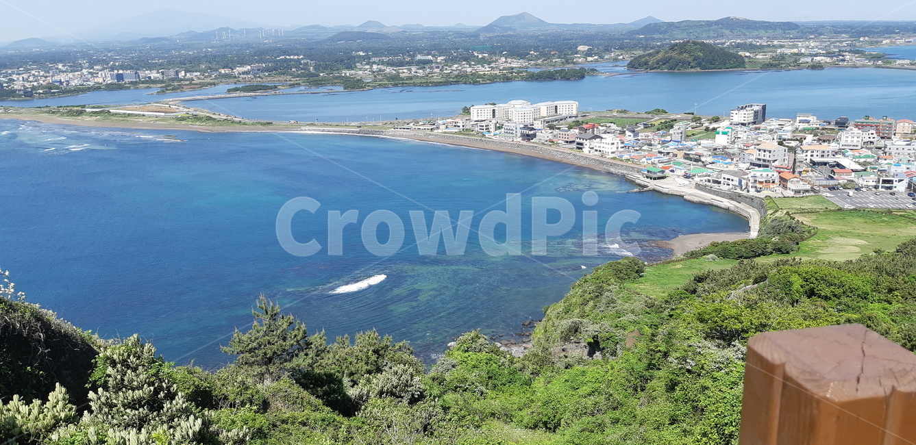 산정상,제주도,풍경,바다,등산