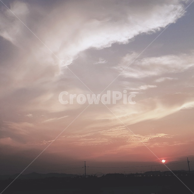 노을,하늘,구름,풍경,자연,자연,풍경,nature,landscape,outdoors,옥외,weather,날씨
