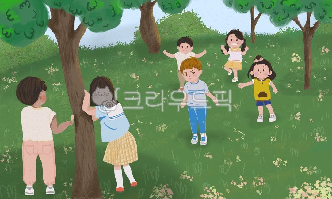 무궁화꽃이피었습니다,전통놀이,한국전통놀이,소풍,숲,아이들,소년,소녀,즐거운,person,사람