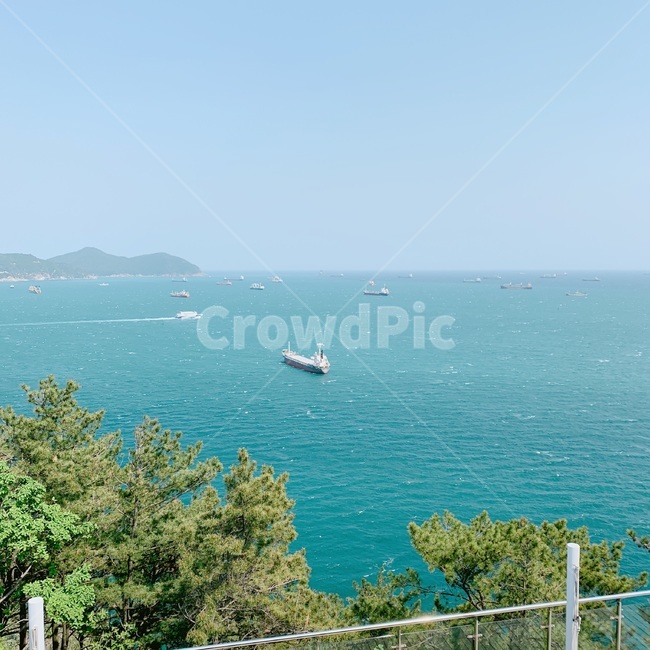 봄,spring,계절,season,바다,sea,봄바다,봄풍경,수평선,horizen,배,ship