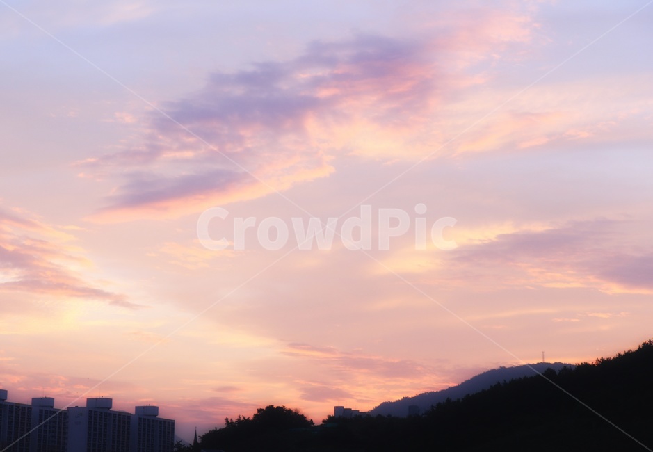 하늘,노을,보라하늘,붉은하늘,sky,sunset