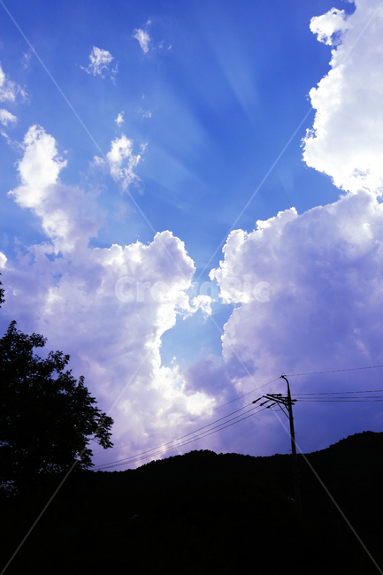 하늘,구름,sky,cloud,뭉게구름,cumulus,역광