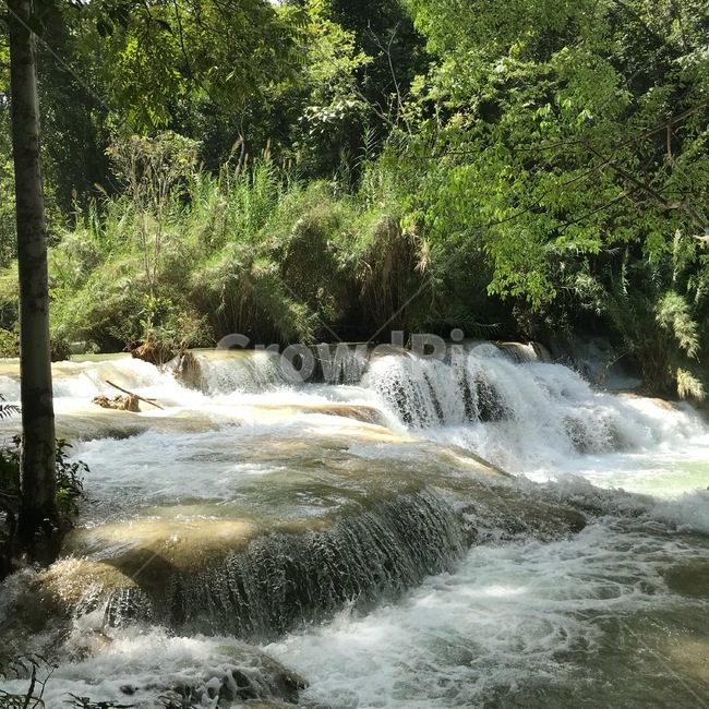 water,옥외,river,강,물,nature,자연,outdoors,폭포,라오스,루앙프라방,꽝시폭포,자연,풍경,nature,landscape