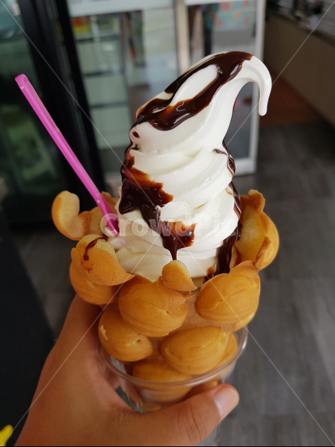 여름,아이스크림,와팡,식품,디저트