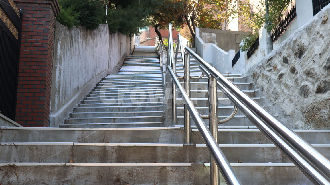 난간,handrail,계단,회색,오르막길,단,gray,uphill,좁은