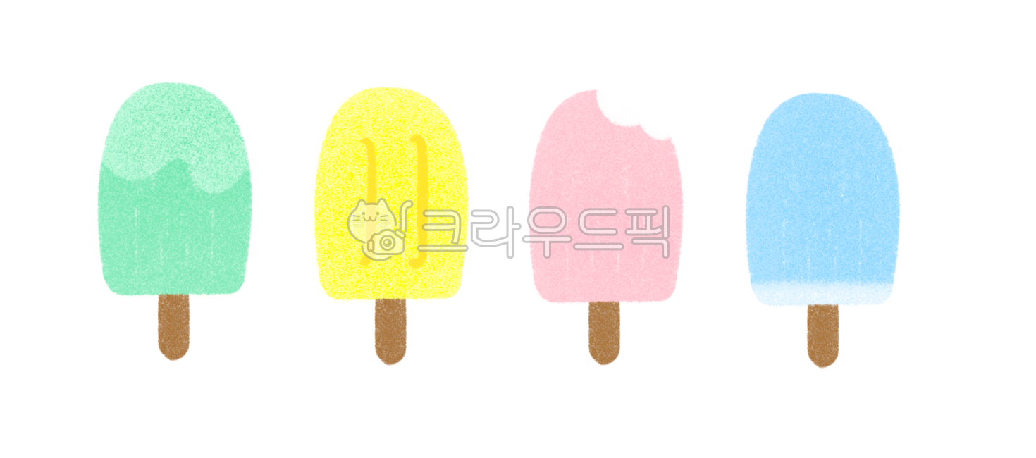 일러스트,손그림,아이스크림,아이스바,하드,어린이,귀여운,아이스롤리,팝시클,여름