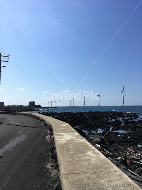 제주도,제주아름다운길,신창풍차,해안도로,바다,자연,풍경,nature,landscape,제주도,jeju,jeju island,machine,기계,road,도로