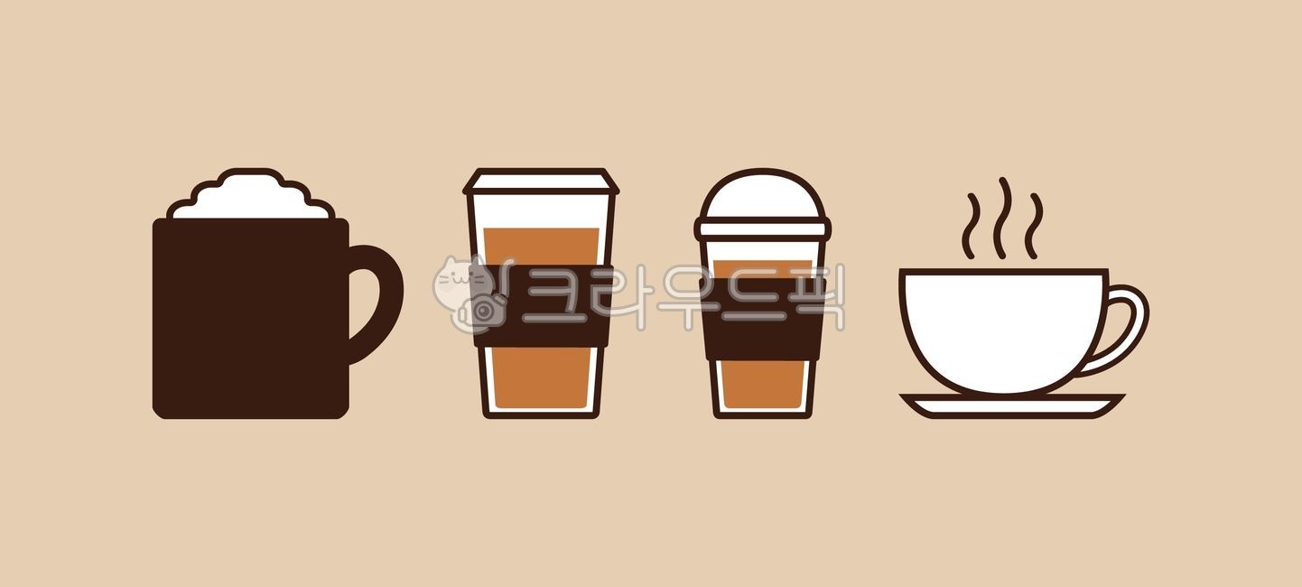 아이콘,icon,일러스트,illustration,인포그래픽,inforgraphic,머그컵,mugcup,mug,커피,coffee,테이크아웃,takeout,togo,카페,cafe,아메리카노,americano,라떼,latte,음료수,drink,플라스틱컵,일회용컵,disposablecup,컵,cup,카푸치노,cappuccino,차,tea