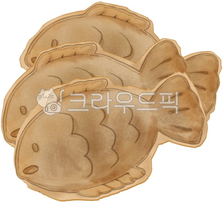 붕어빵,잉어빵,겨울,간식,일러스트