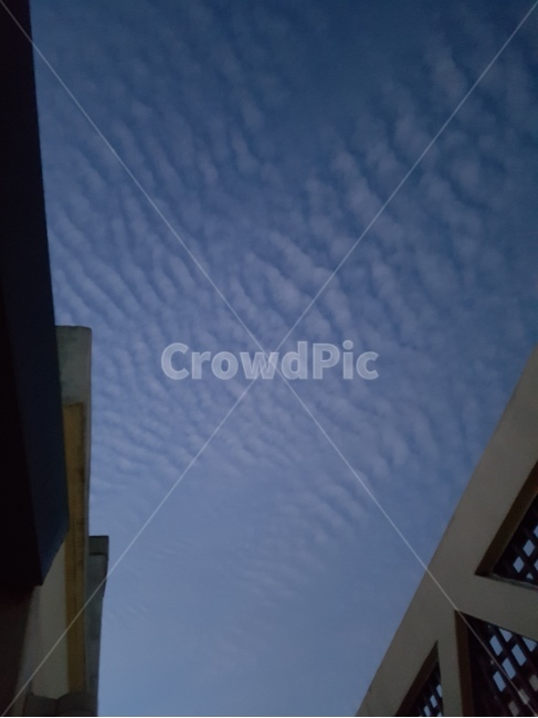 sky,하늘,뭉게구름,구름,cloud,권적운,cirrocumulus,저녁하늘,밤하늘