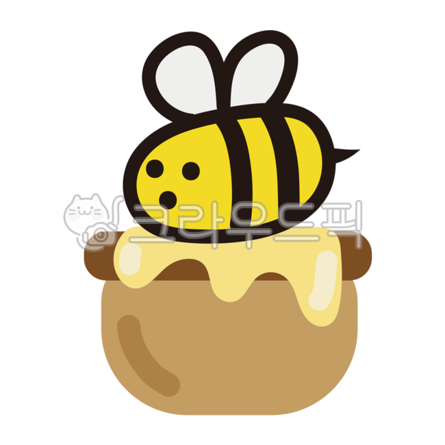 꿀벌,꿀단지,꿀,벌,꿀팁,이모티콘,일러스트,허니,honey,bee,yellow