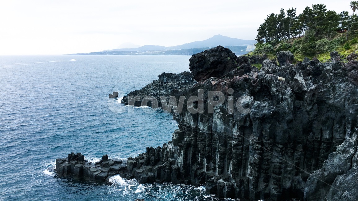 제주도,주상절리,자연,풍경,바다,풍경사진,자연사진,수학여행,산,바위,푸른바다,여행,여행지