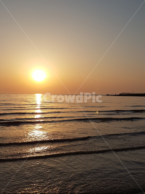바닷가,저녁노을,인천,incheon,sunset,sea,ocean