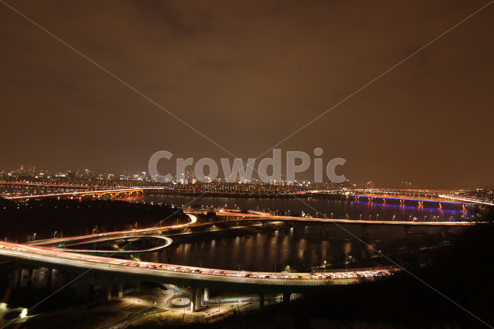 경치,야경,불빛,다리,파랑,야경,밤,풍경,nightscape,night,landscape,도시,city,한국도시풍경,한국도시경관,korea cityscape,road,도로