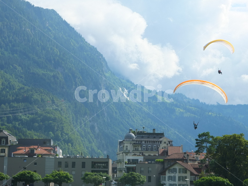 패러글라이딩,탑,해외,스위스,인터라켄,여행,자유,하늘,초원,swiss,paragliding,호수,산,interlaken