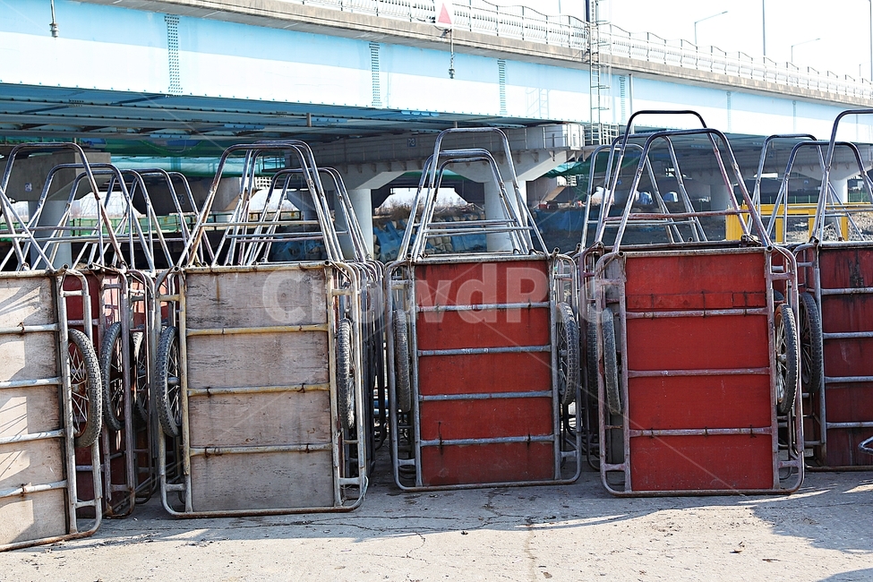 리어카,손수레,수레,바퀴,손잡이,자연,노동,풍경