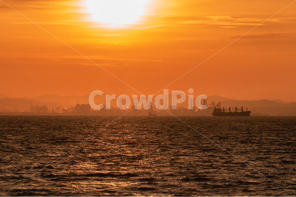 일몰,노을,바다,태양,sunset,풍경,실루엣,그림자,silhouette,shadow,산업,industry,industrial