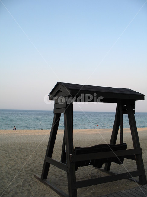 그네,해변,해수욕장,바다,힐링,휴식