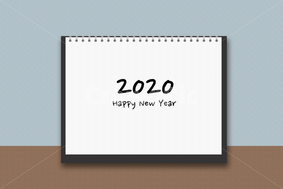 2020,2020년,달력,경자년,새해,해피뉴이어,happynewyear,책상,디자인,일러스트,배경,백그라운드,오브젝트,탁상달력,캘린더,종이,calendar,desk,design,illust,illustration,background,object,paper