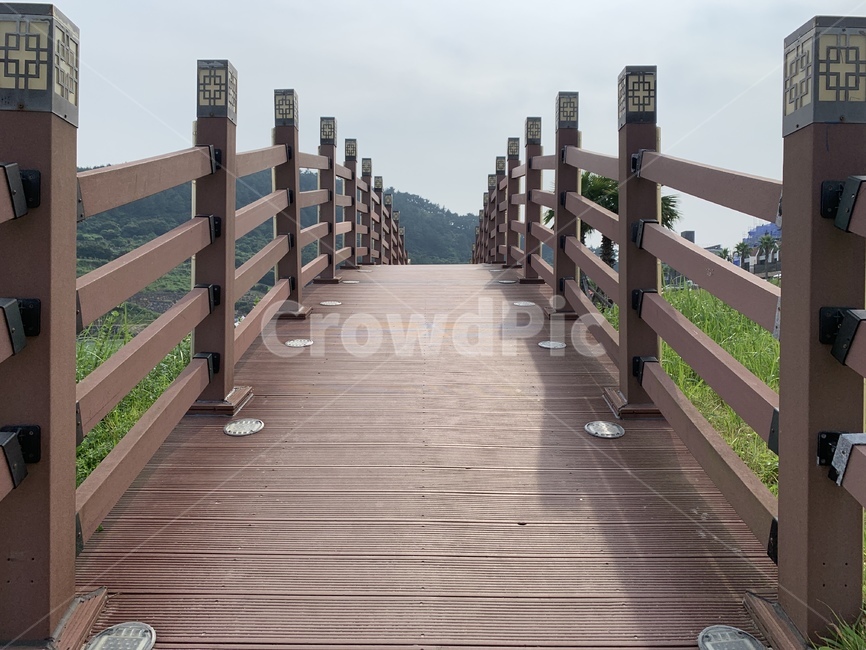 나무다리,구름다리,하늘,길,제주풍경