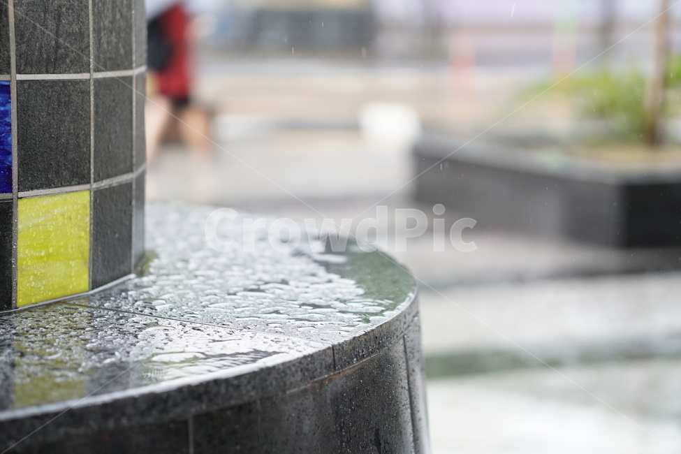 비,벽,블록,타일,폭우,rain,block,wall,tile