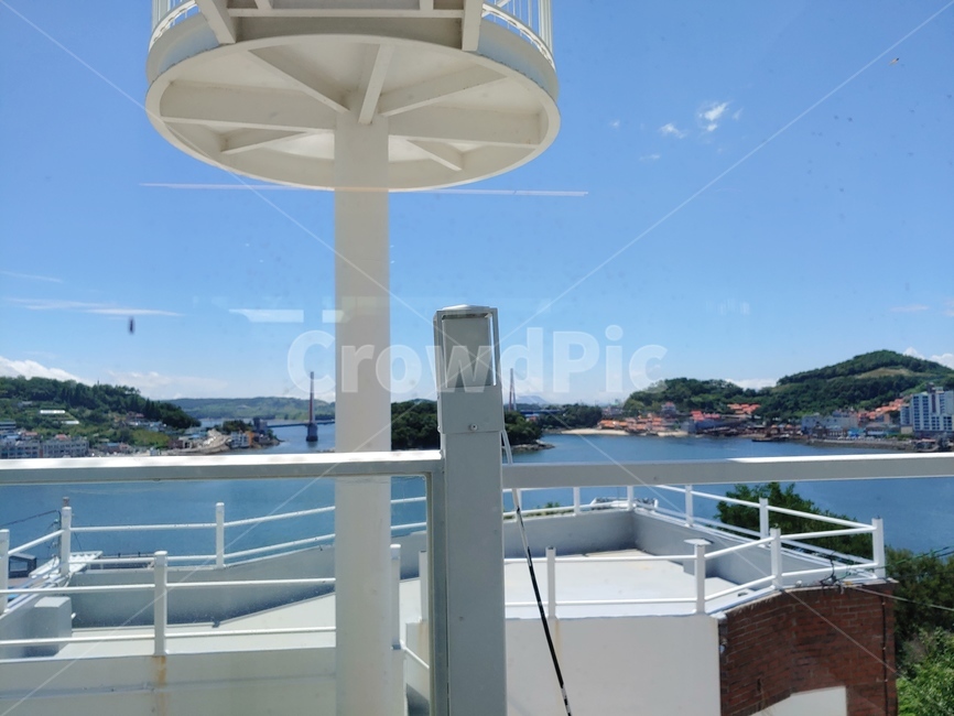 handrail,난간,banister,바다,풍경