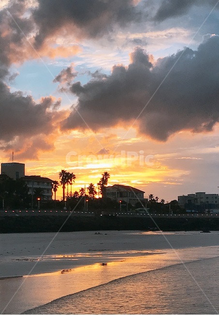 노을,해변노을,해변,바다,제주도해변