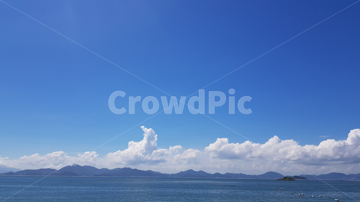 여름,바다,하늘,구름,여수,파랑,blue,summer,sky,cloud,sea,풍경,자연