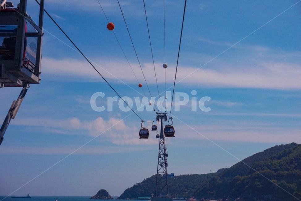 하늘,놀이공원,노을,스카이,케이블카,여행,산,자연,풍경,교통,교통수단,traffic,transportation