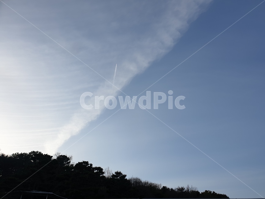 자연,야외,하늘,비행기,구름,outdoors,nature,weather,날씨,산,나무