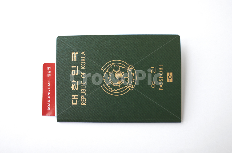 top angle,security,identification,passport,top,identity,id,international,republic of korea,citizen,business,top view,ticket,pass,emigration,korea,airplane ticket,republicofkorea,korean passport,boardingpass,card,object