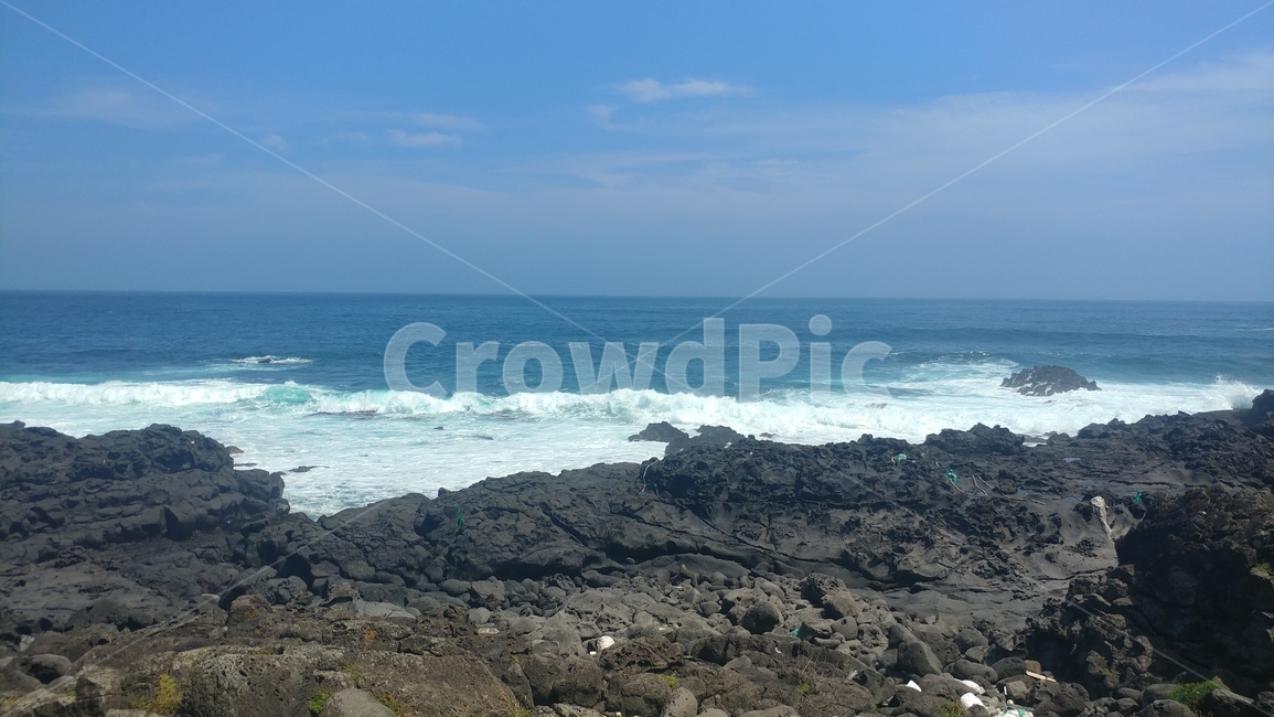 jeju,제주도,바다,파도,바위,하늘,구름,wave