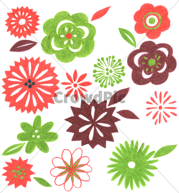 handdrawing,flower,pastel,cute,lovely,adorable,charming,sweet,foliage,꽃,손그림,pattern,무늬,색연필,coloredpencil,잎,leaf,그래픽,일러스트레이션,graphic,illustration