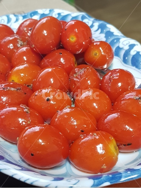 방울토마토,토마토,구운방울토마토,tomato,cherrytomato,fried,cookedtomato,과일,열매,fruit