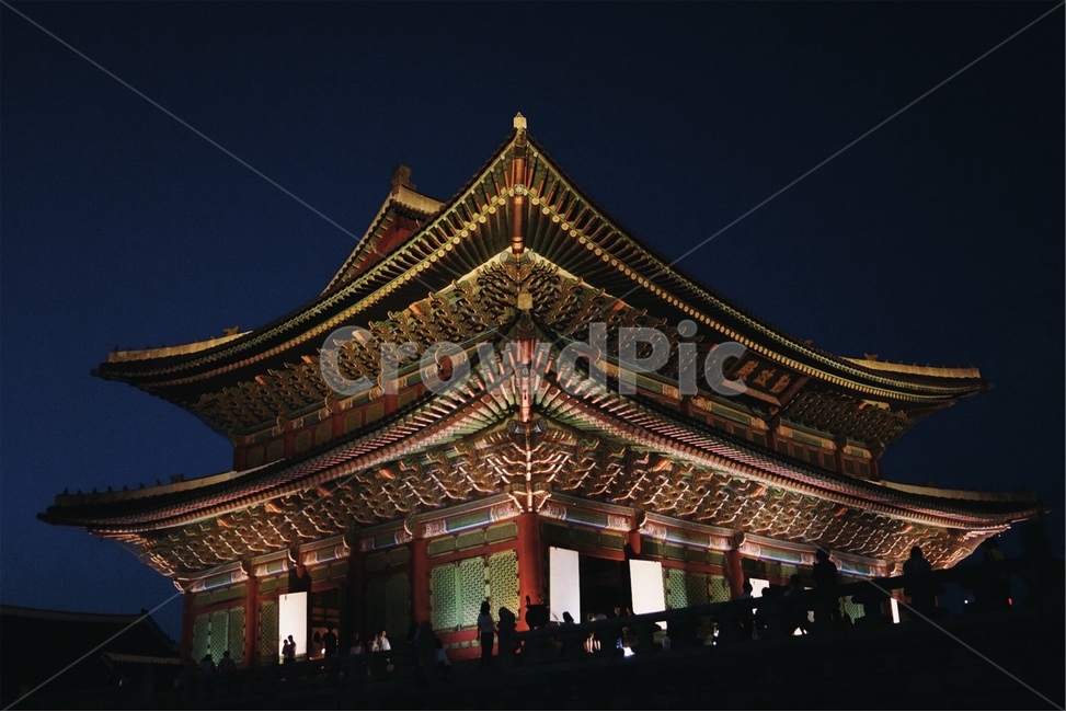 경복궁,근정전,경복궁야간,조명,궁