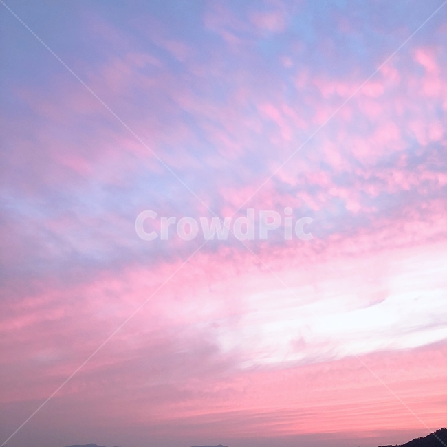 하늘,노을,구름,pink,풍경,저녁하늘,자연,풍경,nature,landscape,outdoors,옥외