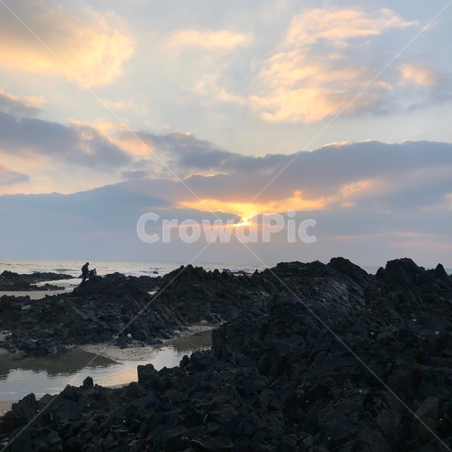 해질녘,바다,안면도,태안,노을,sea,sunset,일몰,해넘이,저녁노을,바다노을,구름,하늘,자연,풍경,nature,landscape,outdoors,옥외,land,땅