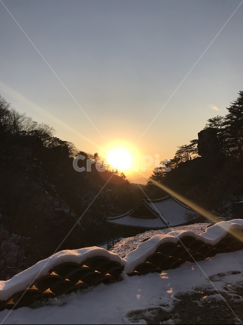 노을,저녁,감성,휴식,치악산,겨울,계절,winter,season,한국전통,한국문화,korean traditional,korean culture