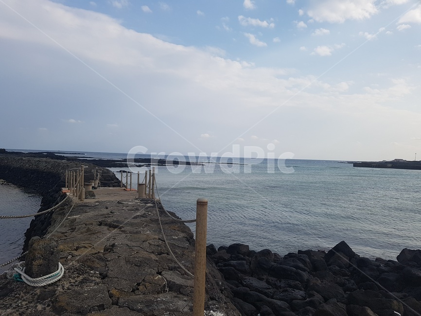 제주도,바다,해수욕장,길,풍경