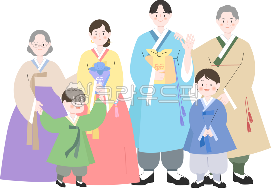 한복가족,한복부모님,한복가족캐릭터,전통의상가족,가족,가족일러스트,가족캐릭터,한복캐릭터,남매한복,새해,신년,설날,효도,명절가족,한복가족그림,신정,추석,한복일러스트,한복형제,한복아이들