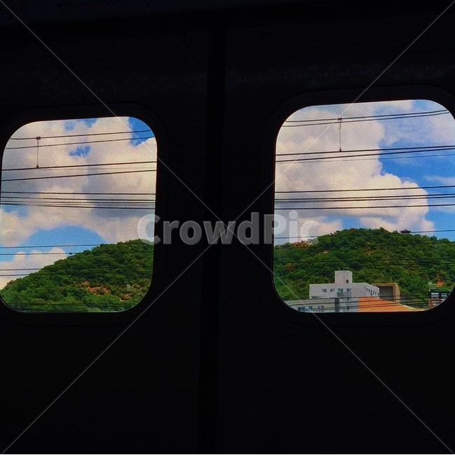 window,창문,지하철,풍경,자연,nature,tree,subway