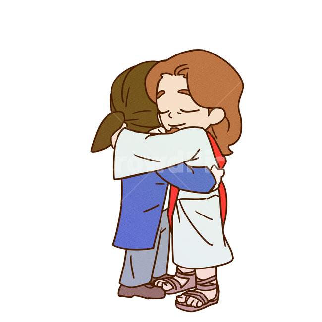 예수님,예수,포옹,크리스쳔,기독교,일러스트,캐릭터,개신교,jesus,hug,예수님일러스트,종교,신앙,religion,belief,faith,그래픽,일러스트레이션,graphic,illustration