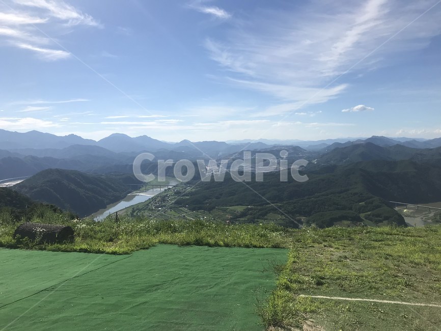 풍경,하늘,여름,산,경치
