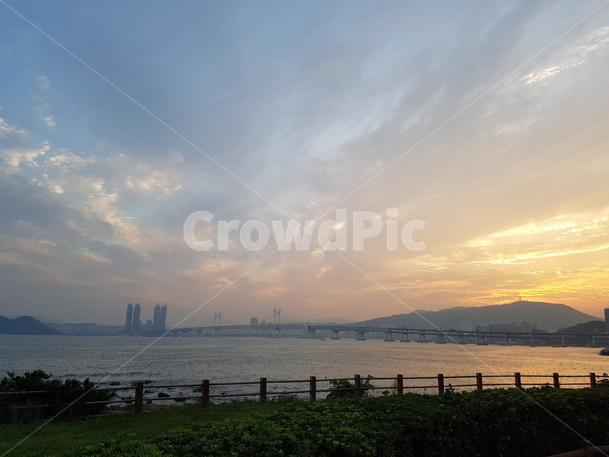 nature,자연,부산,busan,동백섬,광안대교,gwanganbridge,노을,sunset,하늘,sky,구름,cloud,바다,sea