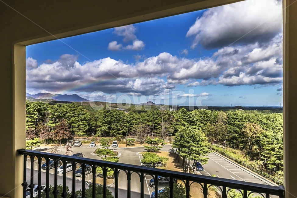 맑은하늘,bluesky,파란하늘,무지개,rainbow,풍경,landscape,자연,풍경,nature,landscape,railing,난간