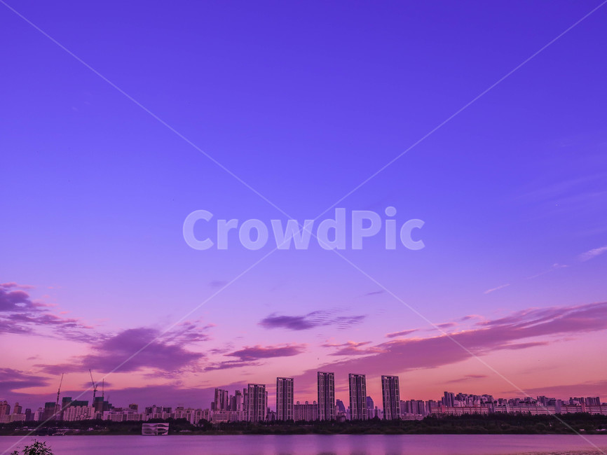 보라색,반포대교,라라랜드,풍경,하늘,건물,도시,풍경,city,landscape,한국도시풍경,한국도시경관,korea cityscape,색깔,색상,색채,색감,color sense,color sensitivity,feeling of color,nature,자연,outdoors,옥외