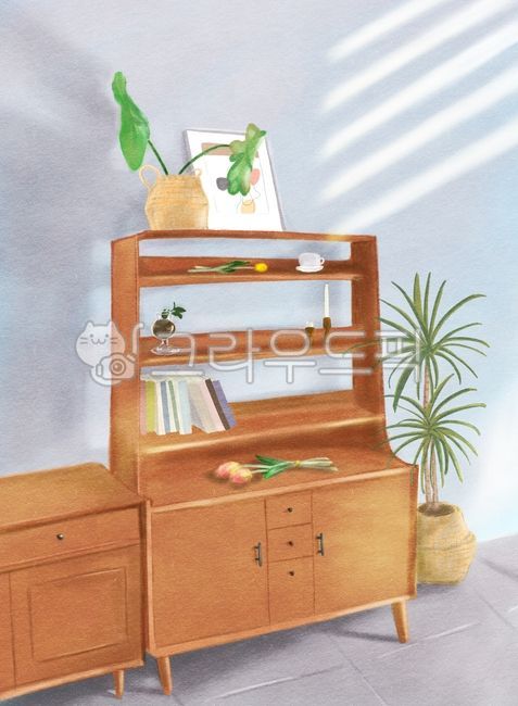 카페,오후,인테리어,가구,그림,일러스트,cafe,afternoon,interior,furniture