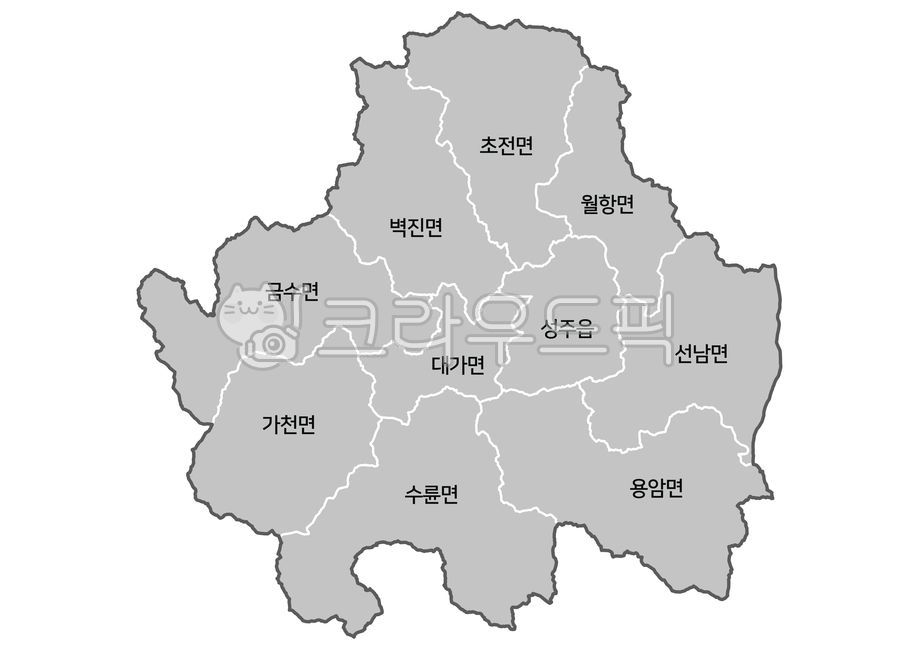 성주군행정지도,성주군,성주군지도,성주,성주군행정구역